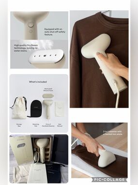 Steamery Handheld Clothes Steamer Cirrus 3, 1200W, US Plug, Heated Ironing Plate